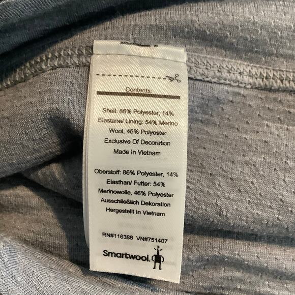 Smartwool Gray White Zig Zag Merino Sport Lined Skirt Skort Small - Picture 8 of 9